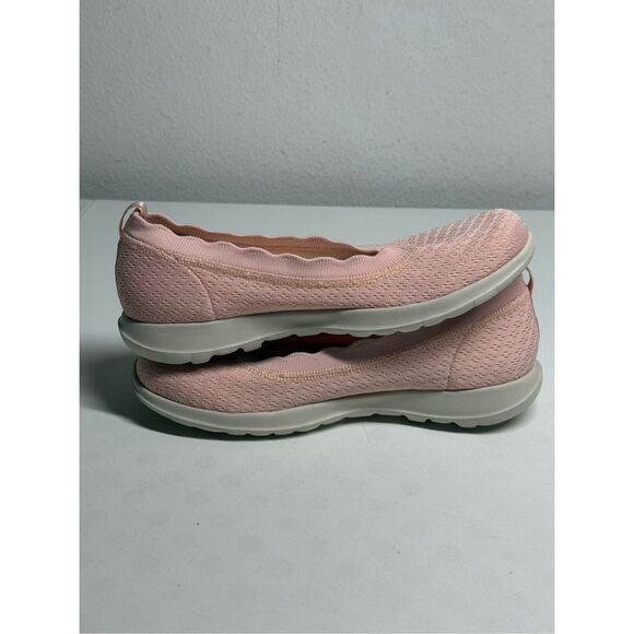 Skechers Women’s GOwalk Classic Sparkle Slip-On Shoes Pink Sz 8 Stretch Fit - Picture 6 of 14